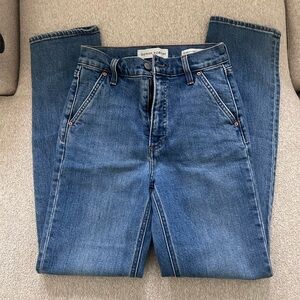 Aritzia Denim Forum Straight Jeans Blue